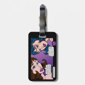 素晴らしいMoiのポップアートの荷物のラベル ラゲッジタグ (裏面縦)