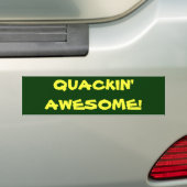 素晴らしいQuackin バンパーステッカー (車上)