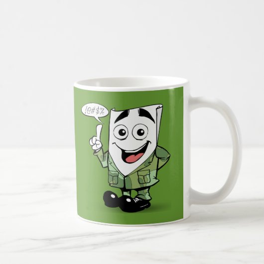 素晴らしいRésuméのシンボルや象徴: 退役軍人の版 コーヒーマグカップ (右)