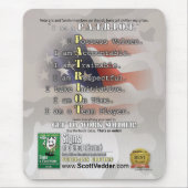 素晴らしいRésuméのシンボルや象徴: 退役軍人の版 マウスパッド (正面)