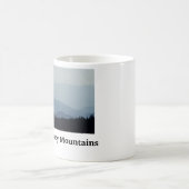 素晴らしいSmokey山のマグ コーヒーマグカップ (中央)