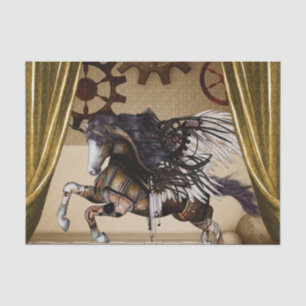 素晴らしいsteampunkのユニコーン 薄葉紙