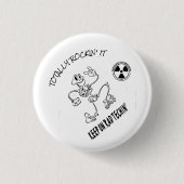 素晴らしいTechinで保って下さい 缶バッジ (正面)