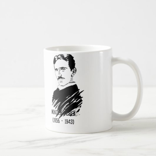 素晴らしいTesla -科学の引用文のコーヒー/茶マグ コーヒーマグカップ (右)