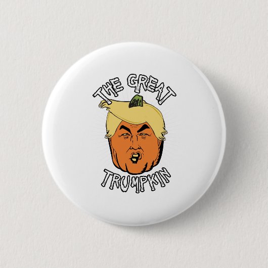 素晴らしいTrumpkin -スケッチ 缶バッジ (正面)