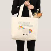素晴らしいUnicorm ラージトートバッグ (正面(商品))