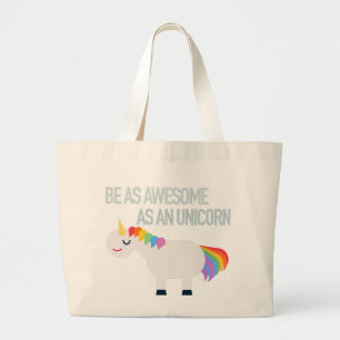 素晴らしいUnicorm ラージトートバッグ