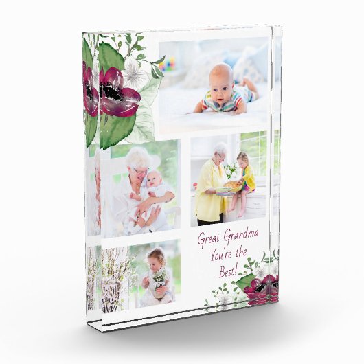 素晴らしおばあちゃんあなたはマゼン最高のタアネモン フォトブロック (左)