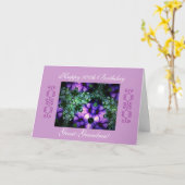 素晴らしおばあちゃんの100歳の誕生日 カード (黄色い花)