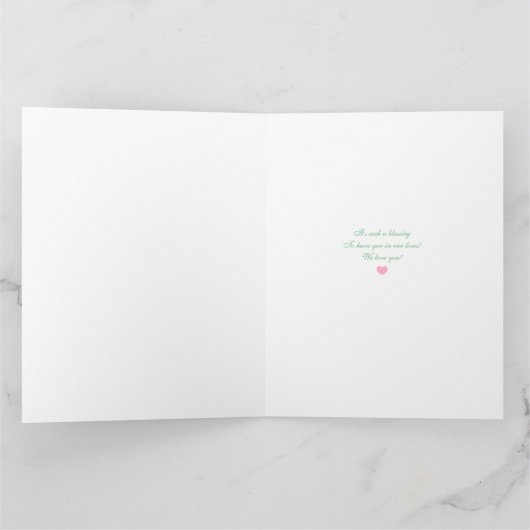 素晴らしおばあちゃんの100歳の誕生日LARGE カード (内部)