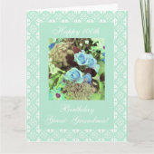 素晴らしおばあちゃんの100歳の誕生日LARGE カード (正面)