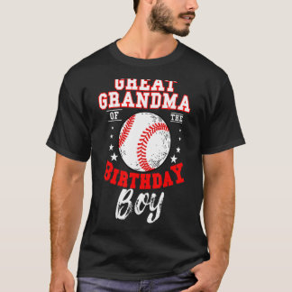 素晴らしおばあちゃん誕生日ボーイベースボールテーマB Tシャツ