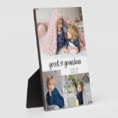 素晴らしおばあちゃん3写真かわいいハートタイポグラフィ フォトプラーク (側面)