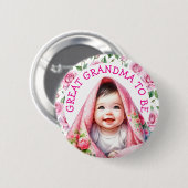 素晴らしおばあちゃん | フローラシャワー 缶バッジ (正面&裏面)