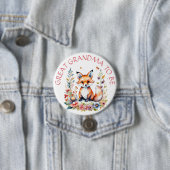 素晴らしおばあちゃん |ベビーキツネベビーシャワー 缶バッジ (インサイチュ)