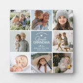 素晴らしおばあちゃん「最も愛された」フォトコラージュ フォトプラーク (正面)
