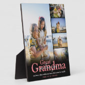 素晴らしおばあちゃん「We Love You」 5 Photo Collage フォトプラーク (側面)