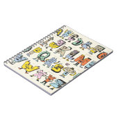 素晴らしおもしろいいアルファベット。ワッキー・ドードル・レターズ・デ ノートブック (左側)