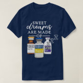 素晴らしおもしろいナースの甘い夢 Tシャツ (デザイン正面)