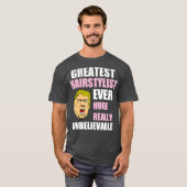 素晴らしおもしろい髪型ドナルドトランプ Tシャツ (正面フル)
