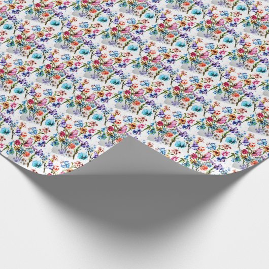 素晴らしお洒落フローラ ラッピングペーパー (角)