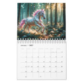 素晴らしきらめくUnicorns カレンダー (1月 2027)