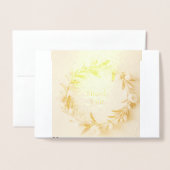 素晴らしくしてくれてありがとう 箔カード (封筒付き正面)