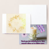 素晴らしくしてくれてありがとう 箔カード (ディスプレー)