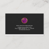 素晴らしくシンプルなレトロの金ゴールドの屋根二重色の建築者 名刺 (裏面)