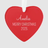 素晴らしくバイブル素晴らしの聖句クリスマスハート オーナメント (裏面)