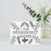 素晴らしく作られたキリスト教の子供たちの色 ポストカード (スタンド正面)