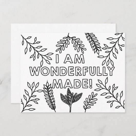 素晴らしく作られたキリスト教の子供たちの色 ポストカード (正面/裏面)