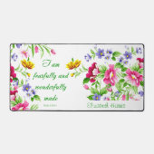 素晴らしく作られたパーソナライズされたフローラ デスクマット (正面)