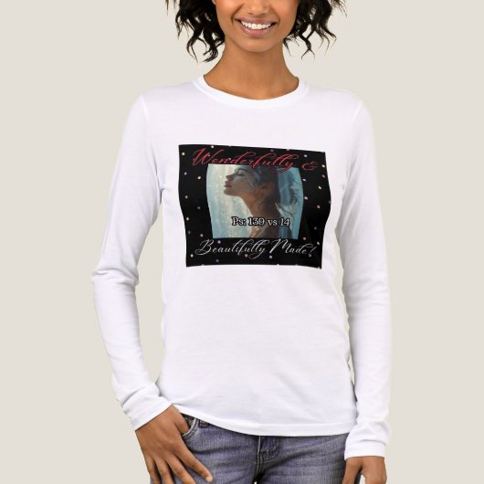 素晴らしく作られたブラックロングトリブレンドシャツ トライブレンドTシャツ (正面)