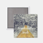 素晴らしく作られた聖書の聖句引用文 マグネット (正面/裏面)