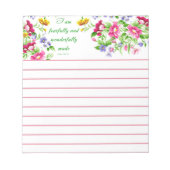 素晴らしく作られた ノートパッド (正面)