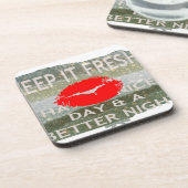 素晴らしく完璧な日付を保存 コースター (左側)