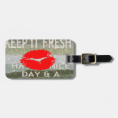 素晴らしく完璧な日付を保存 ラゲッジタグ (正面横)