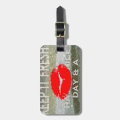 素晴らしく完璧な日付を保存 ラゲッジタグ (正面縦)