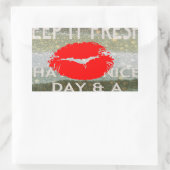 素晴らしく完璧な日付を保存 長方形シール (バッグ)