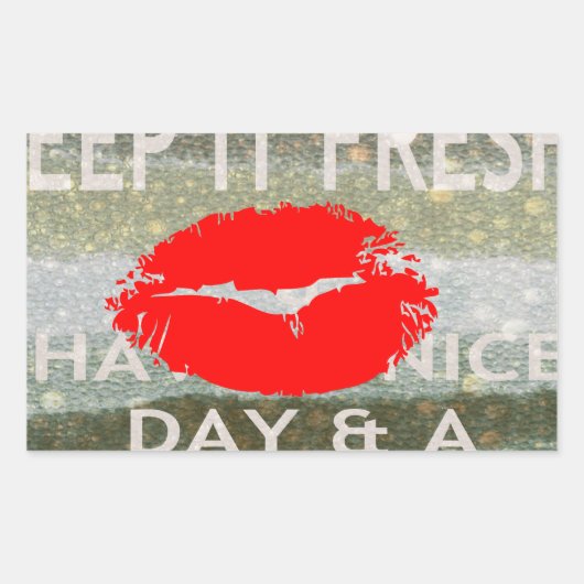 素晴らしく完璧な日付を保存 長方形シール (正面)