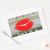 素晴らしく完璧な日付を保存 長方形シール (封筒)