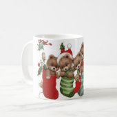 素晴らしく愛らしいテディー・ベア コーヒーマグカップ (正面左)