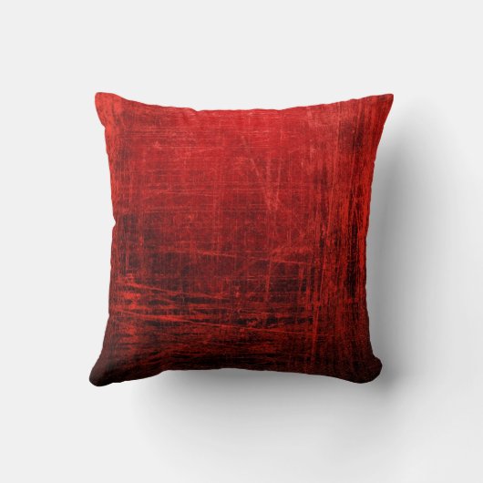 素晴らしく抽象的で赤い枕! クッション (裏面)