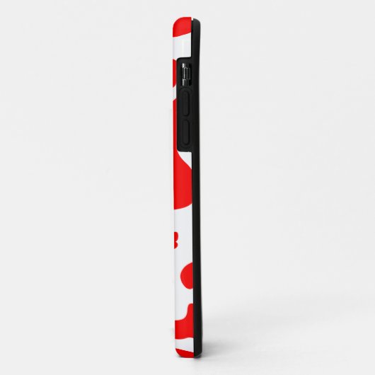 素晴らしく赤くか白い牛プリント- iPhone 5の場合 Case-Mate iPhoneケース (裏面/左)