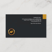 素晴らしく赤くグランジでフェイクな金ゴールドの波CEOの建築家 名刺 (裏面)