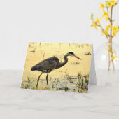 素晴らしく青い挨拶状 カード (黄色い花)