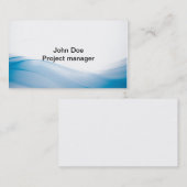 素晴らしく青い波の名刺のテンプレート 名刺 (正面/裏面)