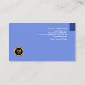 素晴らしく青い海水の魚のダイバー 名刺 (裏面)