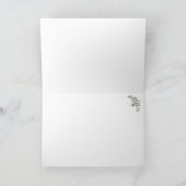 素晴らしく黄色い白蓮教の花は感謝していしています サンキューカード (内部)